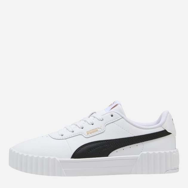 Sneakersy damskie do kostki Puma Carina 3.0 40036503 37 (4UK) Biały/Czarny - obraz 1