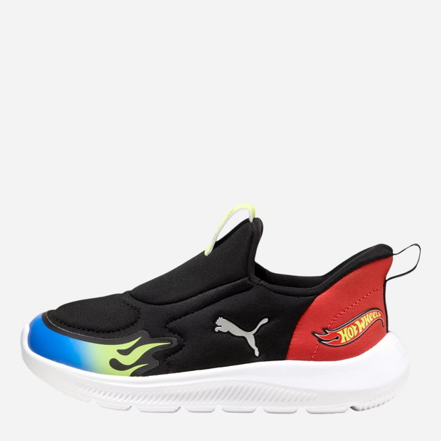 Buty sportowe chłopięce z białą podeszwą Puma Fun Racer 2 Sliptech 40140901 27.5 (9.5UK) Czarne - obraz 1