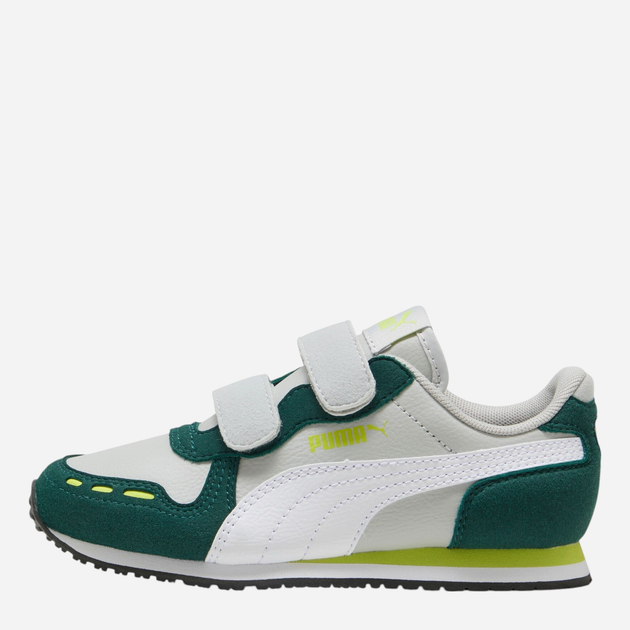 Buty sportowe chłopięce na rzepy Puma Cabana Racer SL 20 V PS 38373019 31.5 (12.5UK) Zielony/Szary - obraz 1