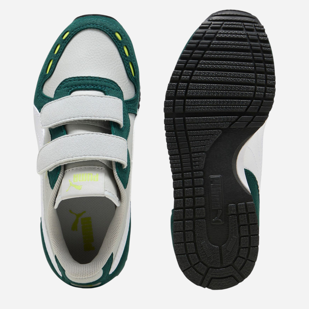 Дитячі кросівки для хлопчика Puma Cabana Racer SL 20 V Inf 38373119 24 (7UK) Зелений/Сірий (4067983804489) - зображення 4