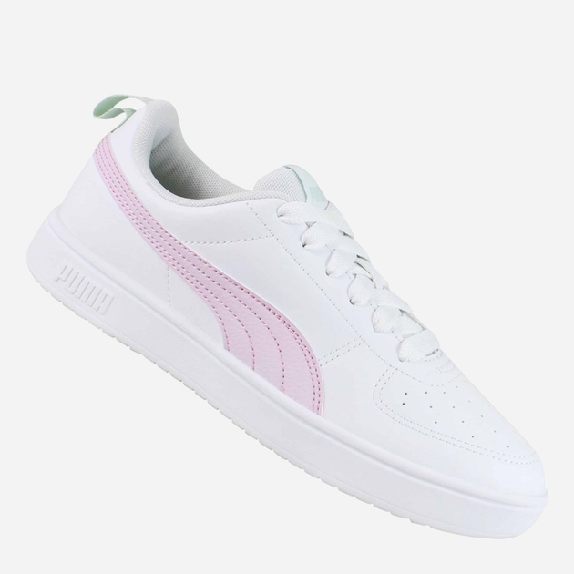 Sneakersy młodzieżowe dziewczęce Puma Rickie Jr 38431138 35.5 (3UK) Białe z różowym - obraz 3