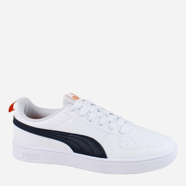 Підліткові кеди для хлопчика Puma Rickie Jr 38431140 36 (3.5UK) Білі з чорним і помаранчевим (4067983800290) - зображення 5