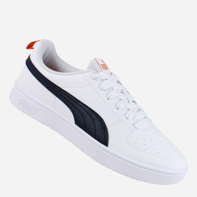 Підліткові кеди для хлопчика Puma Rickie Jr 38431140 37 (4UK) Білі з чорним і помаранчевим (4067983800269) - зображення 4