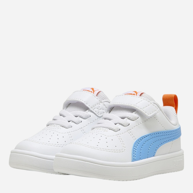 Sneakersy chłopięce na rzepy Puma Rickie AC+ Inf 38431437 27 (9UK) Białe - obraz 2