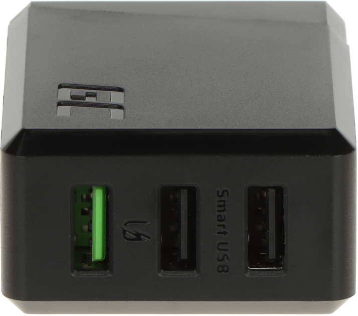 Ładowarka sieciowa Green Cell ChargeSource 3 30W 3x USB-A Black (CHARGC03) - obraz 2