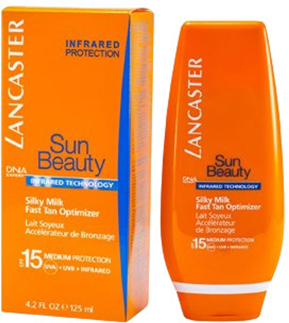 Крем сонцезахисний автобронзант Lancaster Sun Beauty Tan Activator Self-Tanning SPF 15 125 мл (3414200541572) - зображення 1