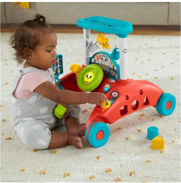 Ходунки Fisher-Price Граю та Вчуся Двостороння каталка Steady Speed (англ., грец., тур.) (HJP48) (C42) (194735092321) - зображення 2