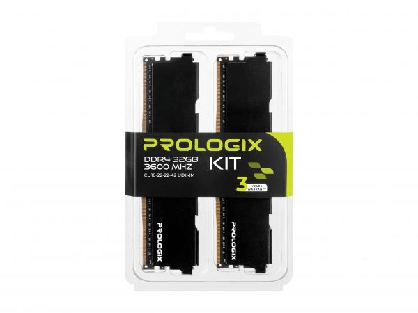 Модуль памяти ddr4 2x16GB/3600 Prologix Black (pro32gb3600b4k) - Фото 7 Модуль памяти ddr4 2x16GB/3600 Prologix Black (pro32gb3600b4k) - изображение 7
