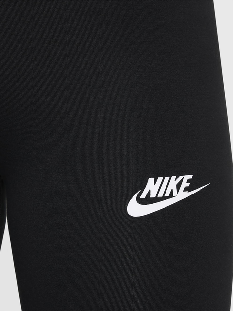 Legginsy dziecięce dla dziewczynki sportowe Nike Sportswear Classic FZ5583-010 XS (122-128 cm) Czarne - obraz 4