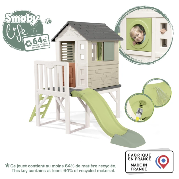 Domek Smoby Toys Life Letni wypoczynek na podporach 243x160x197 cm (7600810802) (3032168108028) - obraz 2