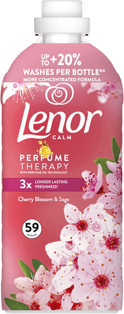 Кондиціонер для білизни Lenor Вишневий цвіт та шавлія 59 циклів прання 1.239 л (8700216723602) - зображення 2