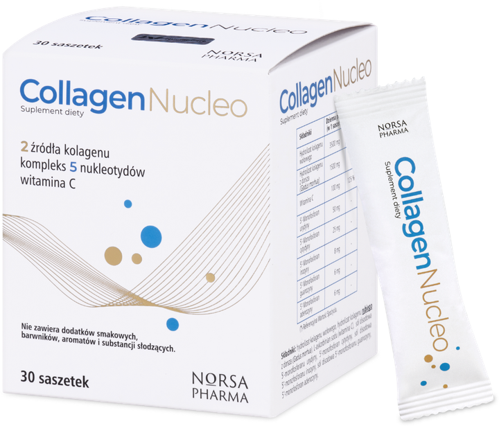 Дієтична добавка Norsa Pharma Collagen Nucleo 30 саше (5905669770163) - зображення 1