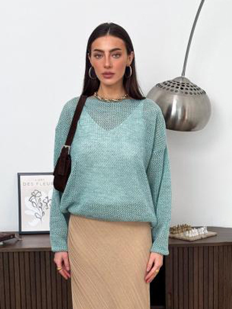 Джемпер жіночий ARTKNIT Soft S/M Бірюзовий від Rozetka на платформі USKIDKA Акція на Джемпер жіночий ARTKNIT Soft S/M Бірюзовий від Rozetka