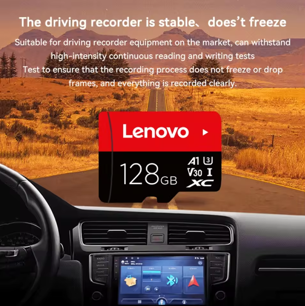 Карта памяти MicroSDXC Lenovo U3 V30 A1 Class 10 128GB - изображение 14