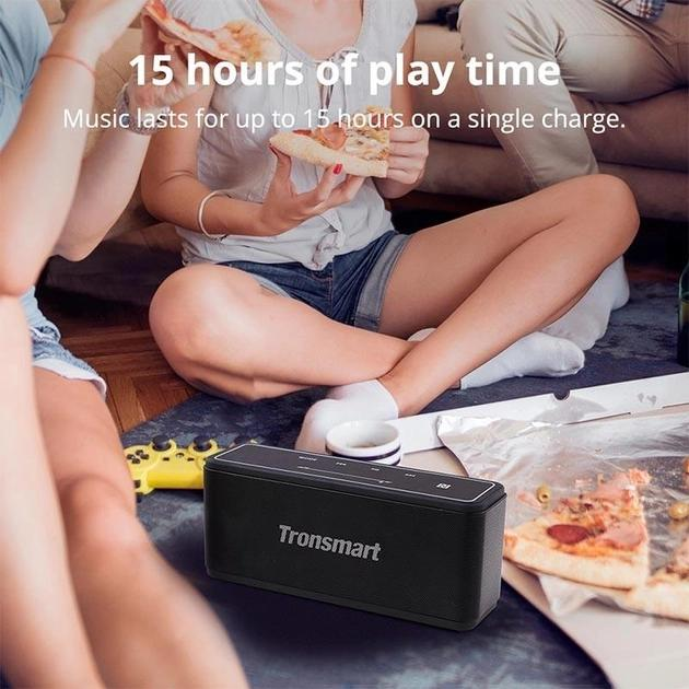 Портативная беспроводная Bluetooth колонка Tronsmart Mega BT5.0, AUX, 40W, TWS, NFC, DSP, 15h Max | Black - изображение 10