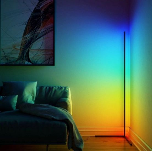 Торшер неонова лампа Nook Lamp LED RGB 120 см від USB підлоговий кутовий світильник, нічник, регулювання - зображення 4