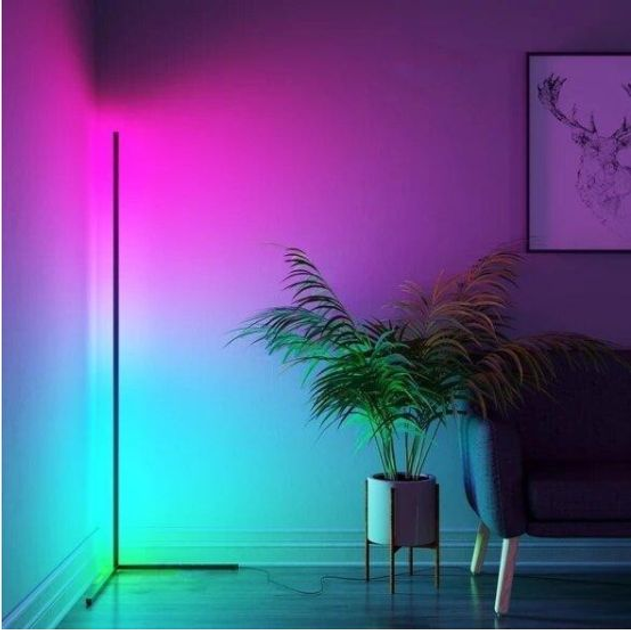 Торшер неонова лампа Nook Lamp LED RGB 120 см від USB підлоговий кутовий світильник, нічник, регулювання - зображення 5