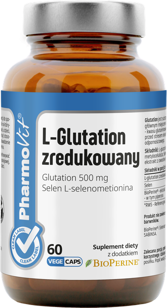 Харчова добавка Pharmovit L-Glutation zredukowany 60 капсул (5904703901860) - зображення 1