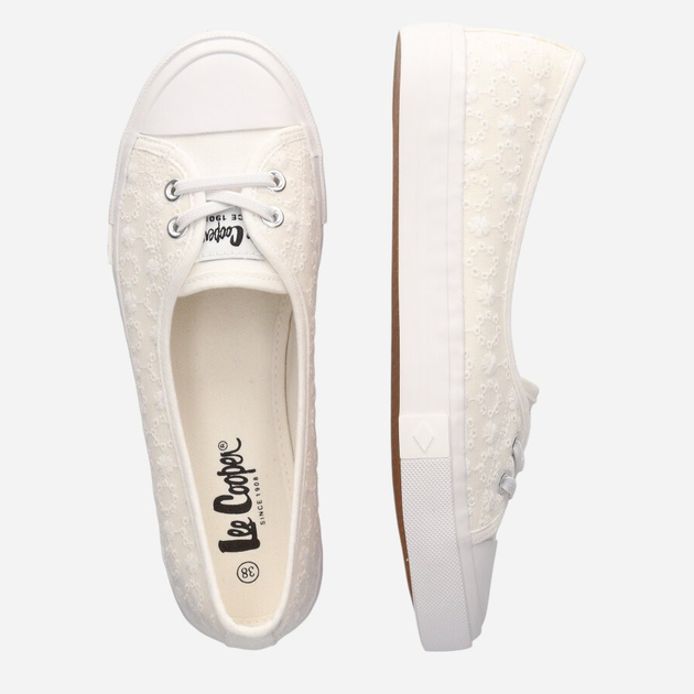 Жіночі кеди низькі Lee Cooper LCW-25-31-3447L 40 25.5 см Білі (5904292167555) - зображення 7