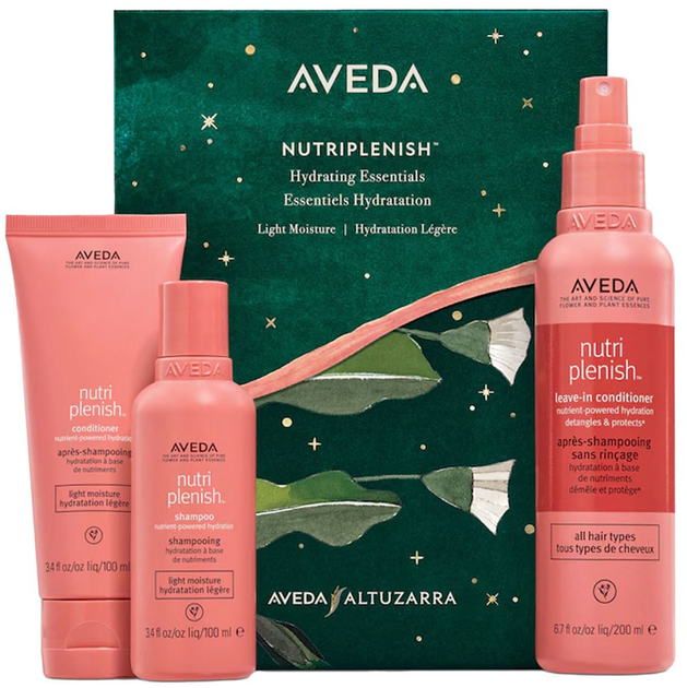 Zestaw do pielęgnacji włosów Aveda Nutriplenish Szampon 100 ml + Odżywka 100 ml + Odżywka bez spłukiwania 200 ml (018084064986) - obraz 1