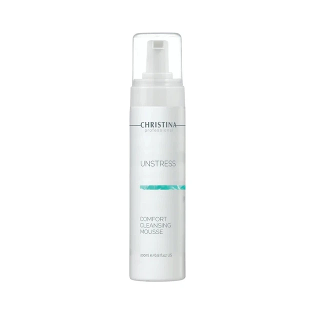 Очищаючий мус Christina Unstress Comfort Cleansing Mousse 200 мл - Фото 1 Очищаючий мус Christina Unstress Comfort Cleansing Mousse 200 мл - зображення 1