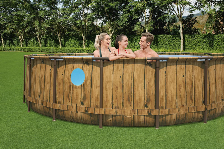 Basen rozporowy Bestway Power Steel Swim Vista Series II 549 x 122 cm 56977 Brązowy (6941607311554) - obraz 5