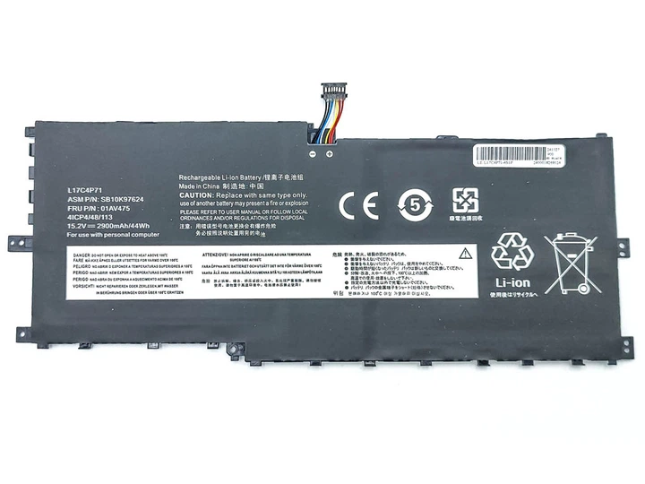 Батарея для Lenovo ThinkPad X1 Yoga Gen 3rd 2018 L17C4P71 15.2V 2900mAh 44Wh - Фото 1 Батарея для Lenovo ThinkPad X1 Yoga Gen 3rd 2018 L17C4P71 15.2V 2900mAh 44Wh - зображення 1