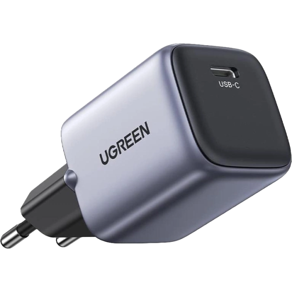 Сетевое зарядное устройство для UGREEN CD319 USB-C GaN Fast Charger 30W EU (Space Gray)(UGR-90666) - Фото 1 Сетевое зарядное устройство для UGREEN CD319 USB-C GaN Fast Charger 30W EU (Space Gray)(UGR-90666) - изображение 1