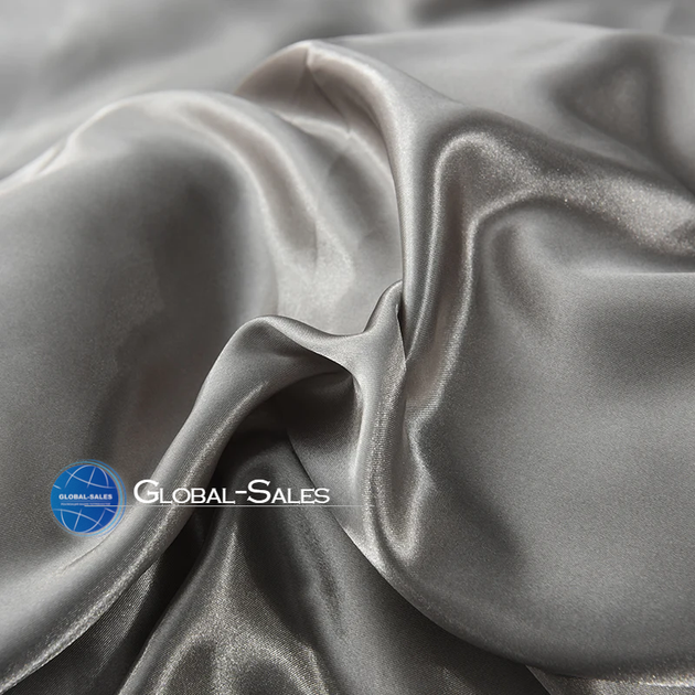 Атласне Срібне Сімейний постільна білизна Moka Textile 145*210 - зображення 7