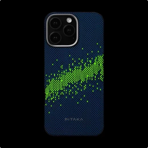 Карбоновий чохол, що світиться у темряві Pitaka Tactile Woven Case (Lumintex™ Edition) StarPeak Milky Way Galaxy для iPhone 16 Pro Max (KI1604PMYG) - зображення 2