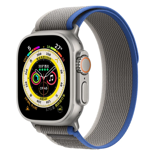 Ремешок для Apple Watch 49 / 46 / 45 / 44 mm Trail Loop blue-gray - изображение 2
