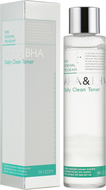 Toner do twarzy Mizon Aha&Bha Daily Clean oczyszczający 150 ml (8809663751838) - obraz 2