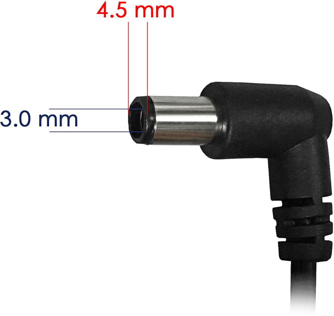Zasilacz do laptopa AKYGA HP 19.5V 2.31A 45W (4.5x3.0 + pin) (AK-ND-76) - obraz 3