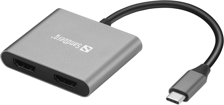 Док-станція Sandberg USB-C Dock 2xHDMI+USB+PD (136-44) - зображення 2