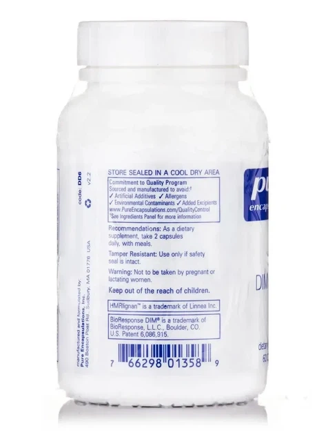 Дііндолілметан для детоксу вітаміни для жінок Pure Encapsulations (DIM Detox) 60 капсул - зображення 3