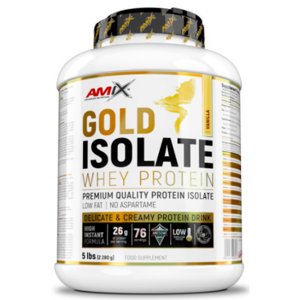 Протеин Amix Gold Whey Protein Isolate 2280 г (1091-818 101) - Фото 1 Протеин Amix Gold Whey Protein Isolate 2280 г (1091-818 101) - изображение 1