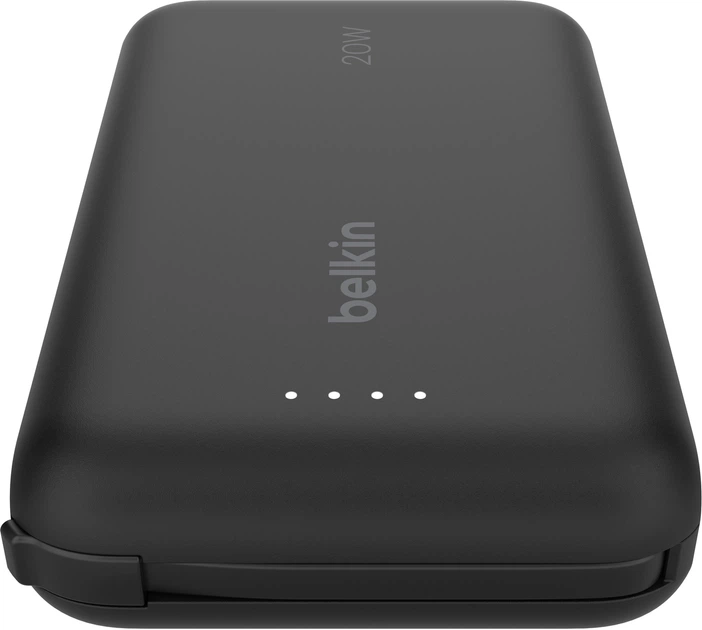 Powerbank Belkin BoostCharge 10000 mAh 20W Built-In USB-C Cable PD Black (BPB021HQBK) - obraz 5