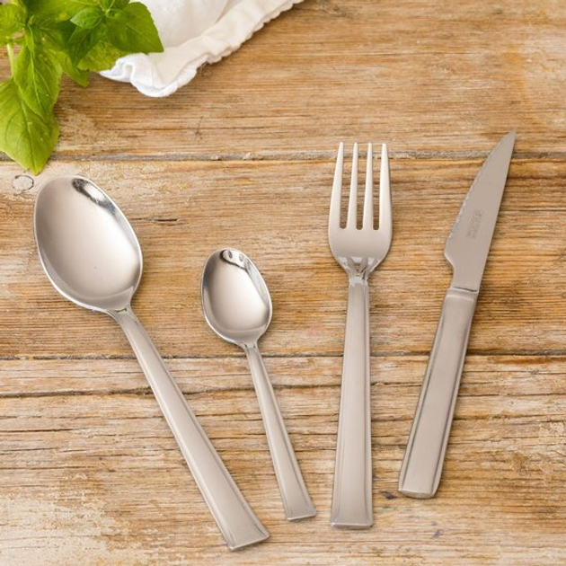 Komplet sztućców Monix Cuberteria M180974 na 6 osób 24 szt (8435092406560) - obraz 5