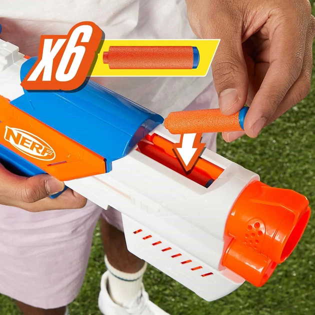 Бластер Hasbro Nerf N Series Страйкбек Strikeback, 18 патронов G0218 - Фото 4 Бластер Hasbro Nerf N Series Страйкбек Strikeback, 18 патронов G0218 - изображение 4