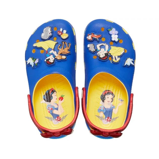 Сабо Сабо Crocs Snow White Classic Clog K 33 Синій 209495 - Фото 4 Сабо Сабо Crocs Snow White Classic Clog K 33 Синій 209495 - зображення 4