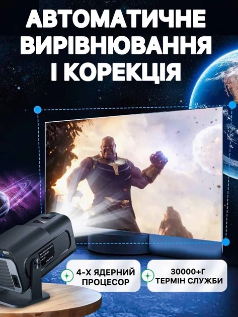 Смарт Проектор для фильмов MAGCUBIC HDR-9895 Pro Android 11 HD BT5.0 Dual Wi-Fi Домашний кинотеатр - изображение 3