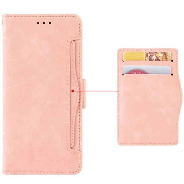 Чохол-книжка з кишеньками Deexe Wallet Stand для ZTE Nubia V70 Max - Pink - Фото 2 Чохол-книжка з кишеньками Deexe Wallet Stand для ZTE Nubia V70 Max - Pink - зображення 2