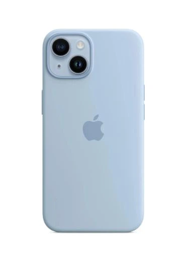 Чехол силиконовый OEM Silicone Case with MagSafe для iPhone 14 Sky - Фото 1 Чехол силиконовый OEM Silicone Case with MagSafe для iPhone 14 Sky - изображение 1