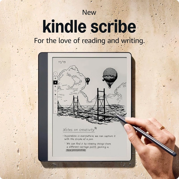 Электронная книга Amazon Kindle Scribe 1st Gen 2024 Tungsten, 64GB