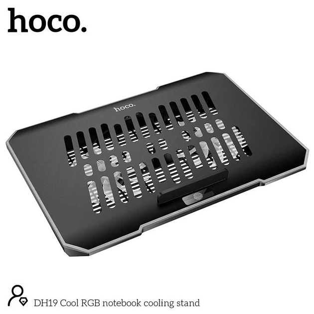 Куллер для Ноутбука HOCO Cool RGB notebook cooling stand DH19 |360x255x28mm, 17", 2usb, 10 RGB Modes| 4945625 - изображение 8