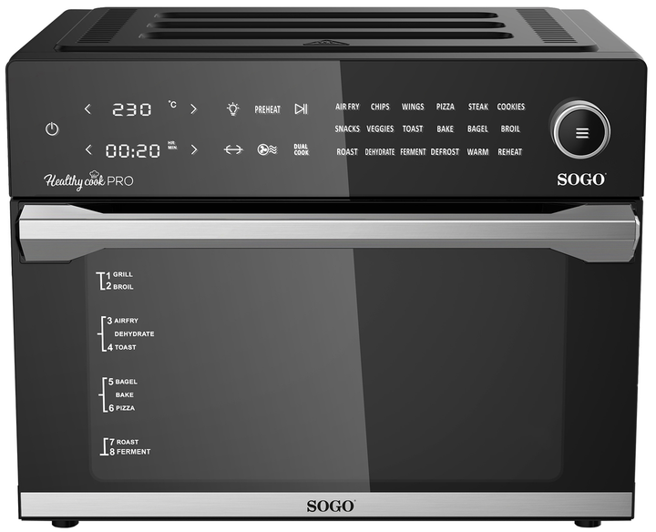 Мультипіч-фритюрниця SOGO SS-10495 (30л, духовка, сушка, гриль, фритюр) - изображение 3