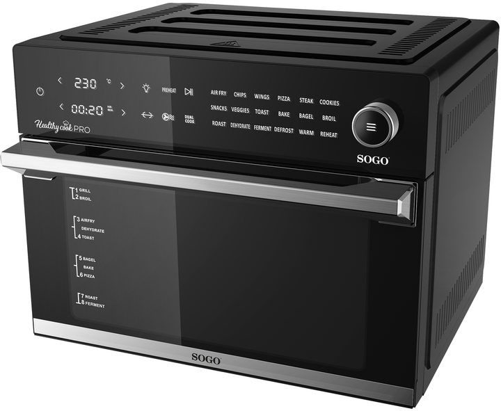 Мультипіч-фритюрниця SOGO SS-10495 (30л, духовка, сушка, гриль, фритюр) - изображение 6