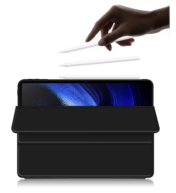 Чехол-книжка DK для Xiaomi Pad 8 / 8 Pro 11.2" | Экокожа силикон Smart Case (023324) (black) - Фото 3 Чехол-книжка DK для Xiaomi Pad 8 / 8 Pro 11.2" | Экокожа силикон Smart Case (023324) (black) - изображение 3