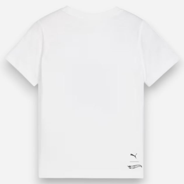 Дитяча футболка для хлопчика Puma x Hot Wheels Graphic Tee 63006902 98 см Біла (4067983567964) - зображення 2