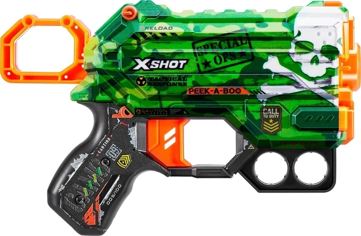 Швидкострільний бластер X-SHOT Skins Menace Camo (8 патронів) 36515A - зображення 3